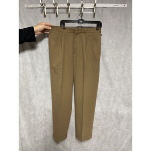 VTG Polo Ralph Lauren Pants Men's 34X32 Dress Buckle 70s 80s Herringbone Flannel